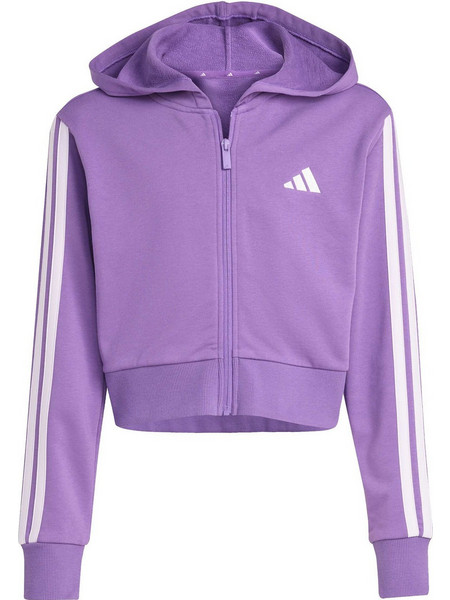 Adidas Παιδική Ζακέτα Φούτερ με Κουκούλα και Φερμουάρ Μωβ KE3013