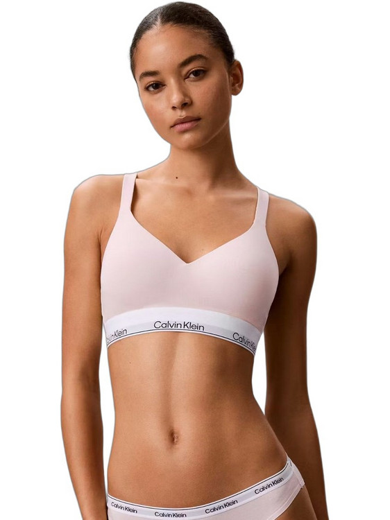 Calvin Klein Μπουστάκι Push Up χωρίς Μπανέλα Ροζ LV00QF8500-8Z6