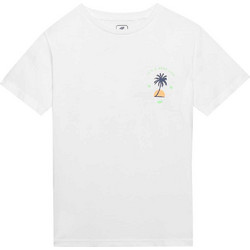 4F Παιδικό T-Shirt Κοντομάνικο Λευκό JWSS24TTSHM1130-10S