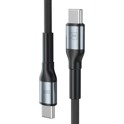 3mk Braided USB-C to USB-C 100W 2m Black 5903108680196