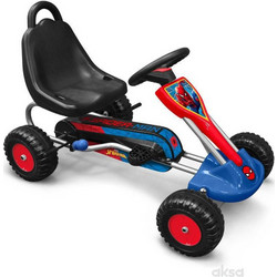 Stamp Spiderman Ποδοκίνητο Μονοθέσιο Παιδικό Go Cart με Πετάλια Πολύχρωμο