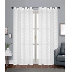Chios Hellas Κουρτίνα με Τρουκς 140x260 Silia 20-35262 Λευκή