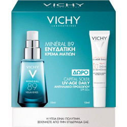 Vichy Mineral 89 Eye Booster 15ml + Capital Soleil UV-Age SPF50+ 15ml