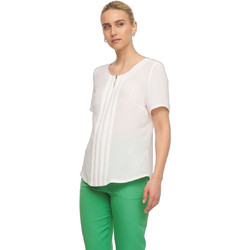 Fibes Fashion Γυναικείο Καλοκαιρινό Top Λευκό 03-6279E