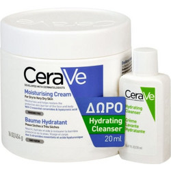 CeraVe Moisturizing Cream 454gr + Hydrating Cleanser 20ml