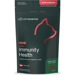 VetriScience Immunity Health Vetri Lysine Plus Συμπλήρωμα Διατροφής Γάτας για Ενίσχυση Ανοσοποιητικού 120 Δισκία