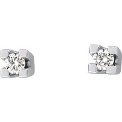 Million Diamonds Γυναικεία Σκουλαρίκια Καρφωτά από Λευκόχρυσο 18K με Διαμάντι SK20671