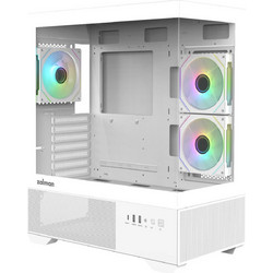 Zalman Chronix V2 White Gaming Midi Tower Κουτί Υπολογιστή RGB με Πλαϊνό Παράθυρο