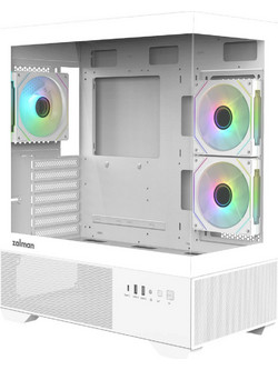 Zalman Chronix V2 White Gaming Midi Tower Κουτί Υπολογιστή RGB με Πλαϊνό Παράθυρο