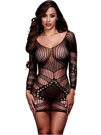 Baci Sexy Φόρεμα Διχτυωτό Μαύρο 4890808176528
