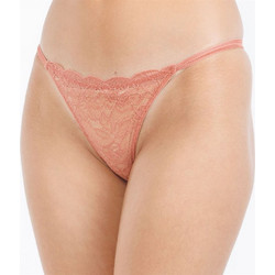 Mei Γυναικείο Sexy String με Δαντέλα Ροζ 1220