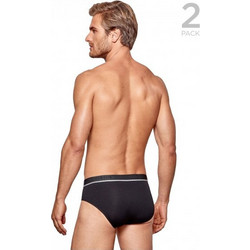 Impetus Ανδρικά Σλιπ Βαμβακερά Μαύρα 2Pack 2101020