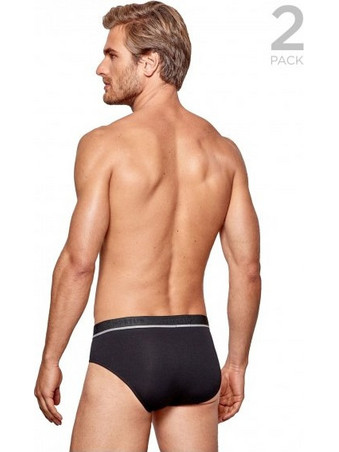Impetus Ανδρικά Σλιπ Βαμβακερά Μαύρα 2Pack 2101020
