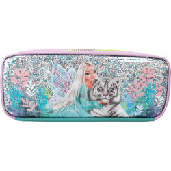 Top Model Fantasy Tiger Κασετίνα Βαρελάκι Ασημί 412499