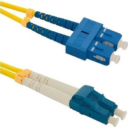 Qoltec LC-SC Καλώδιο Οπτικής Ίνας 1m Yellow 54031
