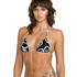 Volcom Sol Rebel Bikini Top Τριγωνάκι Μαύρο Λευκό O1422500-BLK