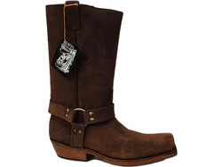 Buffalo Ανδρικές Μπότες Suede Καφέ με Φερμουάρ 1442002