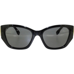 Fendi FE40220I 01A Γυναικεία Γυαλιά Ηλίου Cat Eye Κοκάλινα Μαύρα με Μαύρο Φακό
