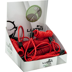 Luma Reminder Spiral Καλώδιο Υπενθύμισης Κλειδώματος Μηχανής Κόκκινο