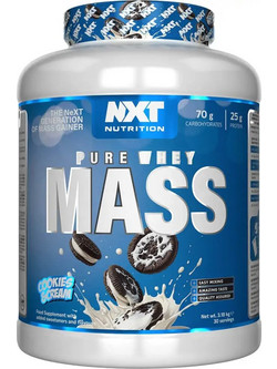 NXT Nutrition Pure Whey Mass Cookies & Cream Πρωτεΐνη Ορού Γάλακτος 3.2kg