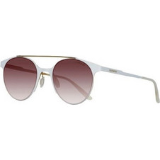 Carrera CA115S-29Q Γυναικεία Γυαλιά Ηλίου Στρογγυλά Μεταλλικά Λευκά με Καφέ Φακό