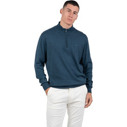 Rebase Ανδρικό Πουλόβερ με Φερμουάρ Navy Μπλε RKNIT-8032