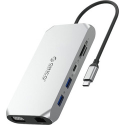 Orico USB-C Docking Station με HDMI PD Ethernet XCR-X22-SV-BP