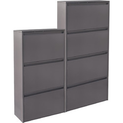 HomeMarkt Παπουτσοθήκη Μεταλλική Stark Ανθρακί M71xΠ15xΥ137cm HM10994.03