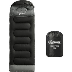 Outsunny Sleeping Bag Μονό Καλοκαιρινό Μαύρο A20-586V00BK