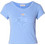 Calvin Klein Γυναικείο Καλοκαιρινό Crop Top Ριπ Γαλάζιο LV047C200G-C32