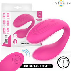Intense Nora Vibrating Clamp Vibrator Διπλός Δονητής για Ζευγάρια με Τηλεχειριστήριο Ροζ
