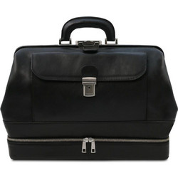 Tuscany Leather Giotto Ιατρική Τσάντα Δερμάτινη Μαύρη