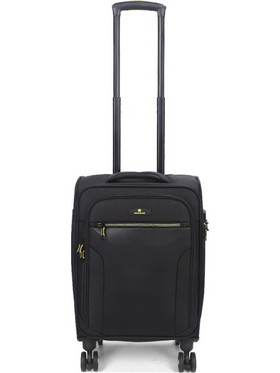 Worldline 29731-01 Βαλίτσα Καμπίνας 55x35x20cm με 4 Ρόδες Μαύρη
