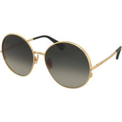 Max Mara MM0191 32A Γυναικεία Γυαλιά Ηλίου Στρογγυλά Μεταλλικά Χρυσά με Μαύρο Φακό