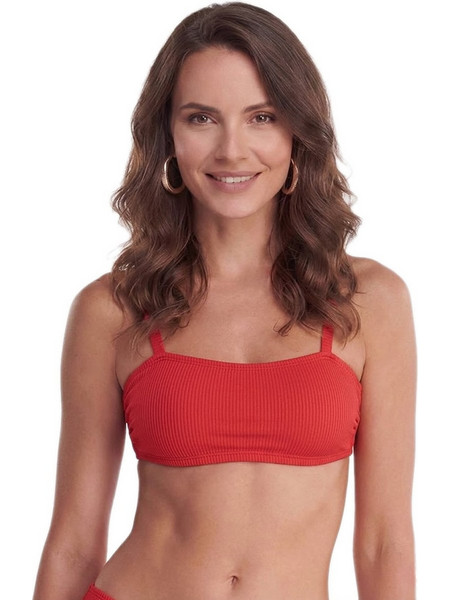 BLU4U Solids Bikini Top Strapless με Ενίσχυση Κόκκινο 26366073-07