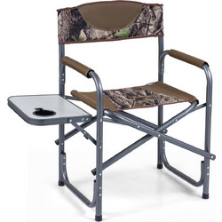 Costway Καρέκλα Σκηνοθέτη Παραλίας Χακί NP12748GN