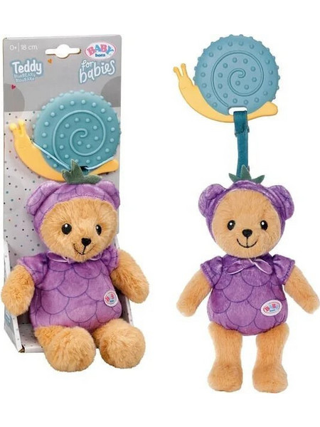 Zapf Creation Baby Born Teddy Bear Μωβ 18cm