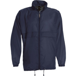 B & C Ανδρικό Μπουφάν Puffer Αντιανεμικό Navy Μπλε JU800-220