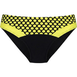 Marko Sintia Ψηλόμεσο Bikini Slip Μαύρο Κίτρινο M-834