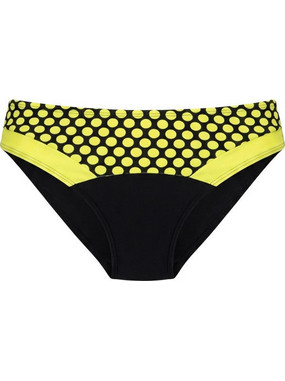 Marko Sintia Ψηλόμεσο Bikini Slip Μαύρο Κίτρινο M-834