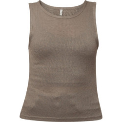 Only Γυναικείο Καλοκαιρινό Top Καφέ 15376095
