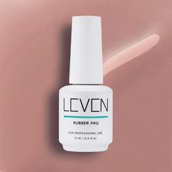Leven Nude Rubber Base Ημιμόνιμο Βερνίκι Νυχιών 15ml