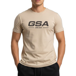 GSA Μπεζ Ανδρικό Αθλητικό T-Shirt Μπεζ 17-2601