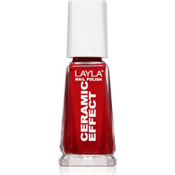 Layla Ceramic Effect 6 Milan Red Gloss Βερνίκι Νυχιών 10ml