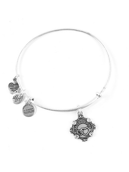 Alex and Ani Γυναικείο Βραχιόλι Βέργα με Καρδιά Ασημί A18BILY06RS