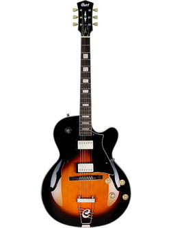 Cort Yorktown Tab Ηλεκτρική Κιθάρα Hollow με Μαγνήτες SSS & Ταστιέρα Rosewood Tobacco Burst