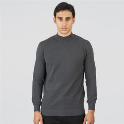Double Ανδρική Πλεκτή Μπλούζα Ζιβάγκο Ανθρακί KNIT-8027
