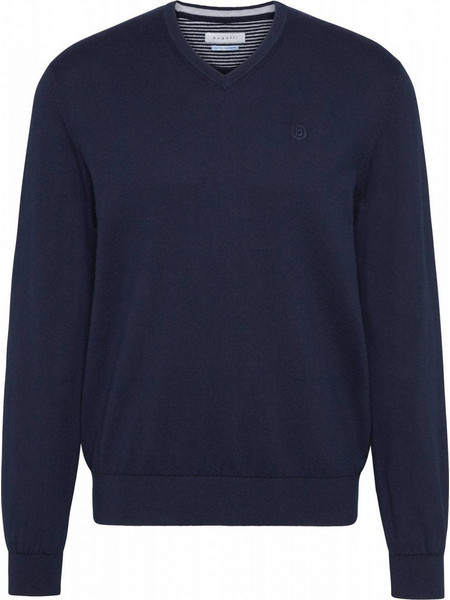 Bugatti Ανδρική Πλεκτή Μπλούζα Navy Μπλε 730085520-70