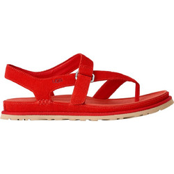 UGG GoldenGaze Γυναικεία Σανδάλια Suede Κόκκινα 1175134-RPPP