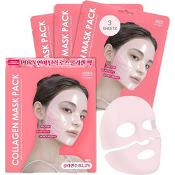 Tenzero Rose Peptide Collagen Sheet Μάσκα Προσώπου για Ενυδάτωση & Λάμψη με Κολλαγόνο & Πεπτίδια 3τμχ